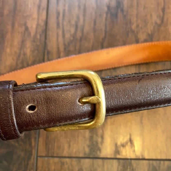 Coach Mocha Leather Belt - Picture 3 of 7